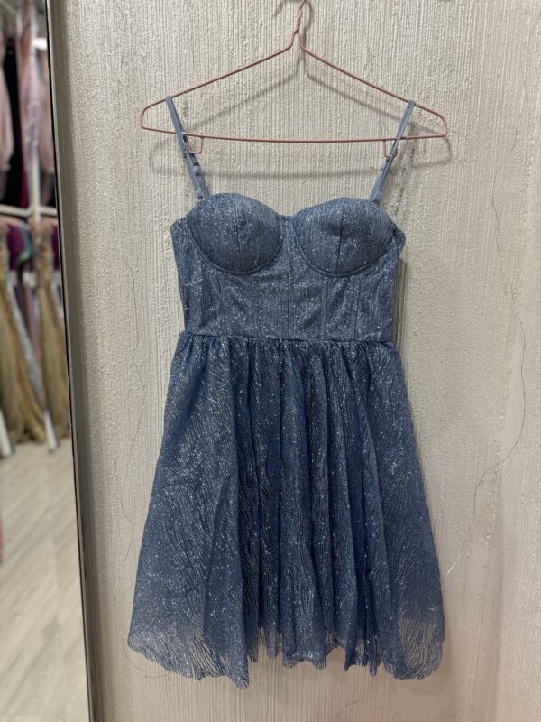 Dress Glitter Azzurro