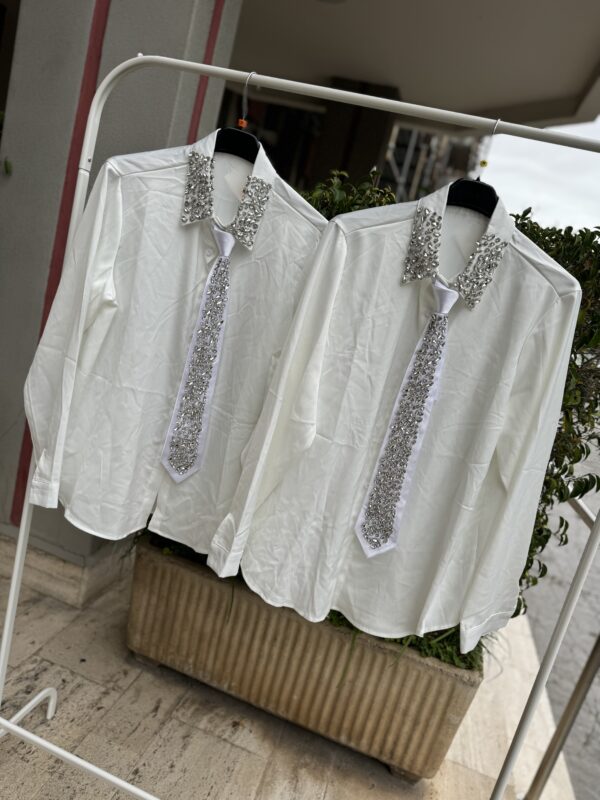 Camicia con Cravatta Gioiello