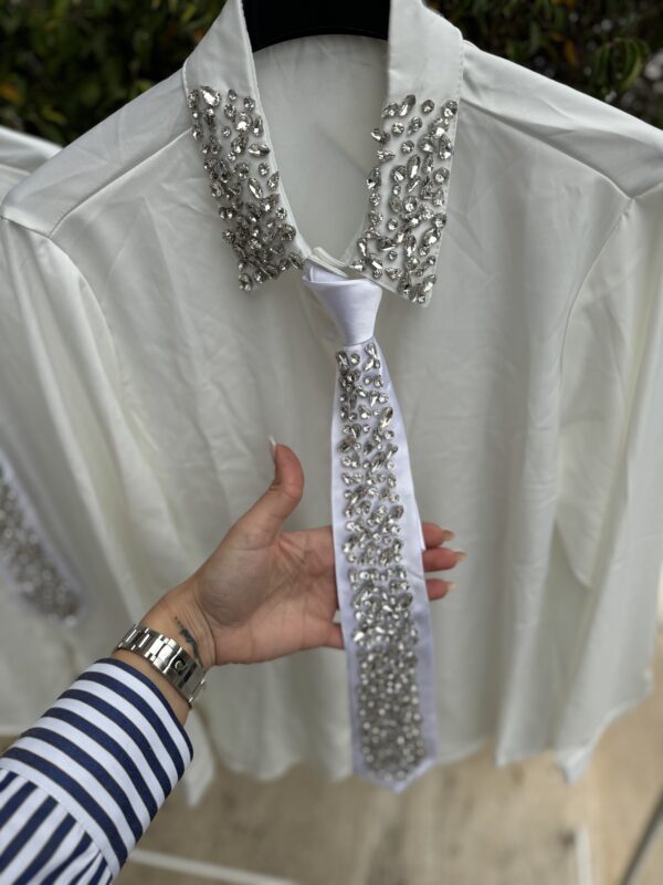 Camicia con Cravatta Gioiello - immagine 3