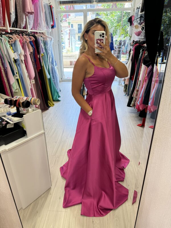 Abito con tasche Magenta - immagine 4