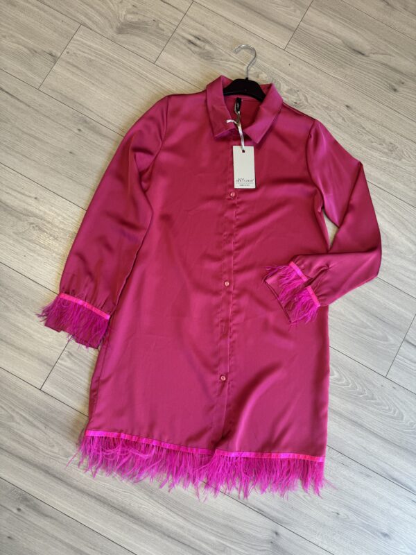 Camicia Fucsia piume