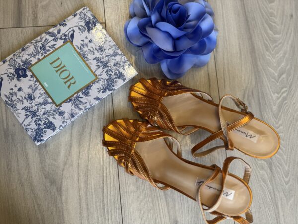 Scarpe arancioni Lurex - immagine 2