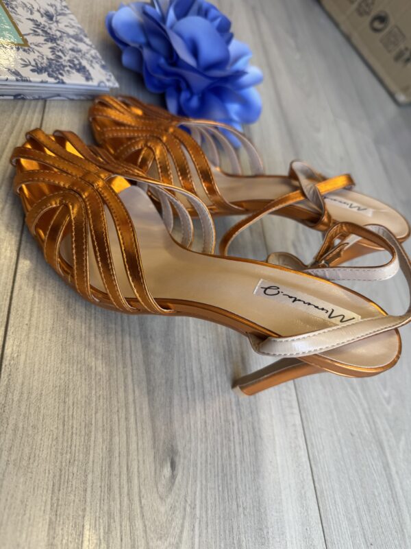 Scarpe arancioni Lurex - immagine 3