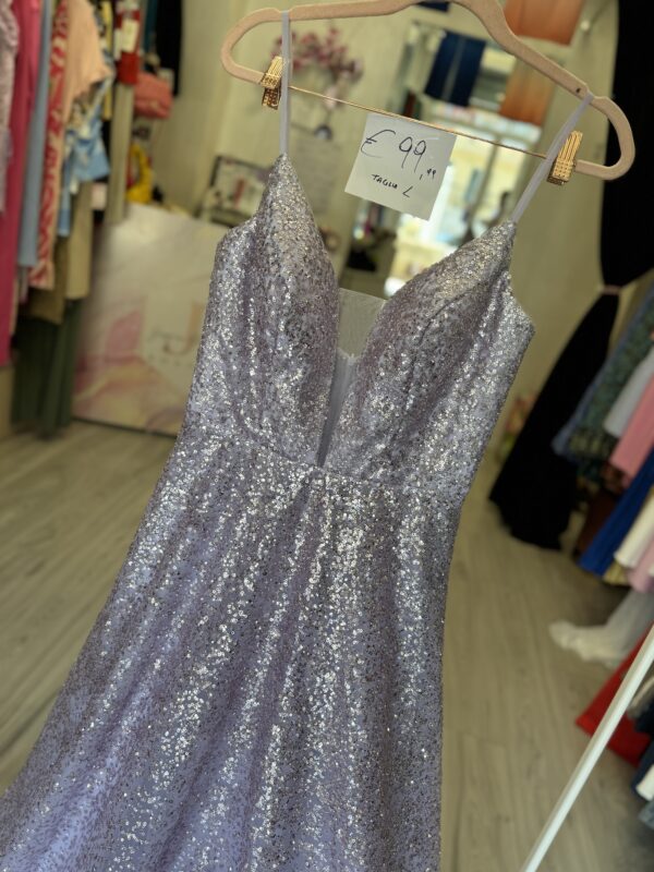 Abito Lilla Strass - immagine 3